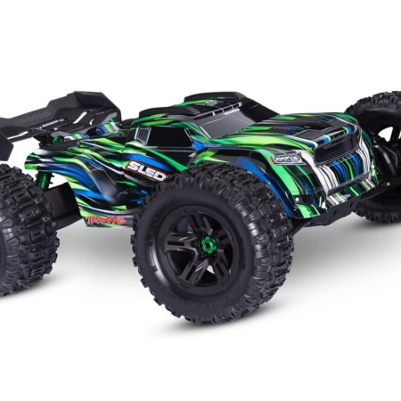 Trineo Traxxas con cinturón 1/8 6S - Verde