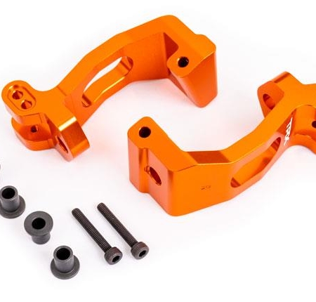 BLOQUES DE RUEDAS (CUBOS C), ALUMINIO 6061-T6 (ANODIZADO NARANJA), IZQUIERDO Y DERECHO/ BUJES DE PERNO REY (4)