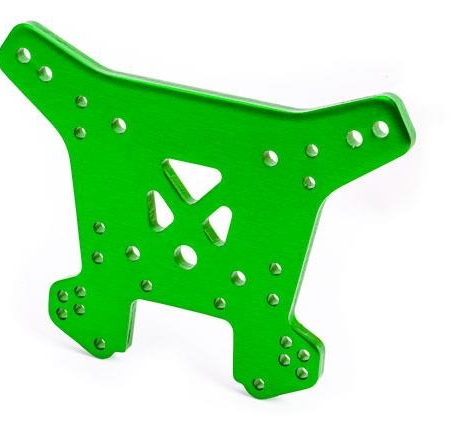 Torre de amortiguación trasera, aluminio 6061-T6 (anodizado verde)