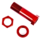 POSTE DE PROTECCIÓN DEL SERVO/TUERCA DE AJUSTE/TUERCA DE SEGURIDAD (ANODIZADO ROJO, ALUMINIO 6061-T6) (1 CADA UNO)
