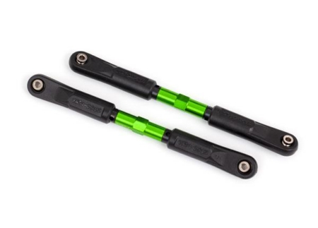 Eslabones de puntera, Sledge (TUBOS anodizados en verde, aluminio 7075-T6, más resistentes que el titanio) (120 mm) (2)/ Extremos de varilla, ensamblados con bolas huecas de acero (4)/ Llave de aluminio, 8 mm (1)