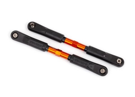 Eslabones de puntera, Sledge (TUBOS anodizados en naranja, aluminio 7075-T6, más resistentes que el titanio) (120 mm) (2)/ Extremos de varilla, ensamblados con bolas huecas de acero (4)/ Llave de aluminio, 8 mm (1)
