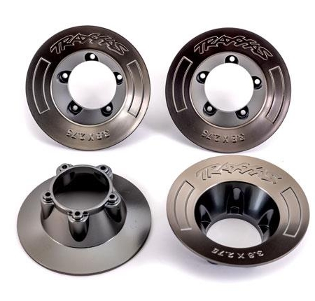 Tapacubos, cromado negro satinado (4) (compatible con ruedas n.° 9572)