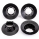 Tapacubos negros (4) (compatible con ruedas n.° 9572)