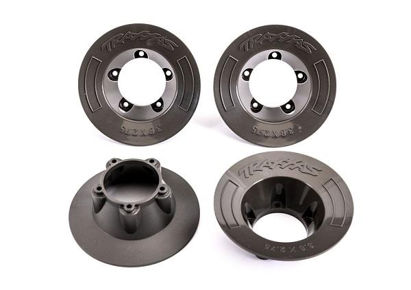 Tapacubos gris Traxxas Sledge (4pcs) TRX9569A