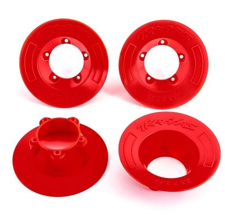 Tapacubos rojos (4) (compatibles con ruedas n.° 9572)
