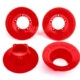 Tapacubos rojos (4) (compatibles con ruedas n.° 9572)