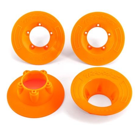 Tapacubos naranja (4) (compatible con ruedas n.° 9572)