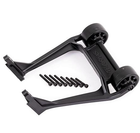 Barra anti-caballitos, negra (montada)