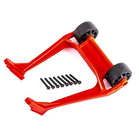 Barra anti-caballitos, roja (montada)