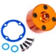 Portador, diferencial (aluminio, anodizado naranja)/ buje diferencial/ junta de corona dentada/ CCS de 3 x 10 mm (4)