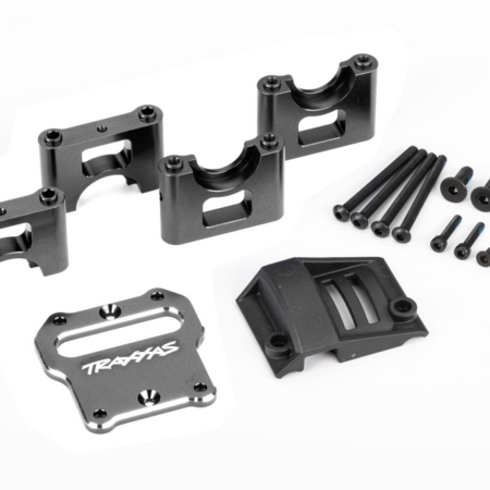 Soporte, soporte del diferencial central, aluminio 6061-T6 (anodizado titanio oscuro)