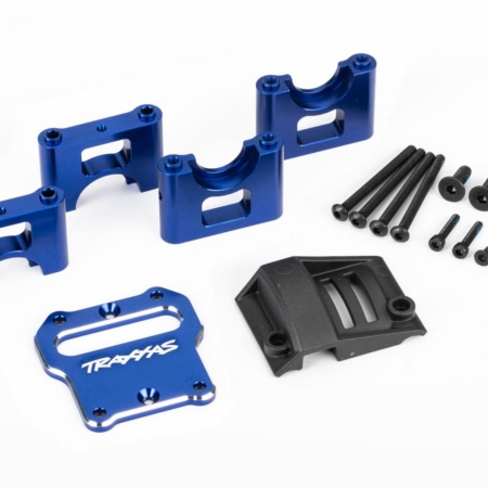 Soporte, soporte del diferencial central, aluminio 6061-T6 (anodizado azul)