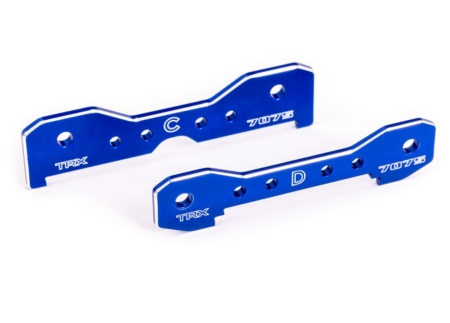 Barras de unión traseras, aluminio 7075-T6 (anodizado azul) (compatible con Sledge)