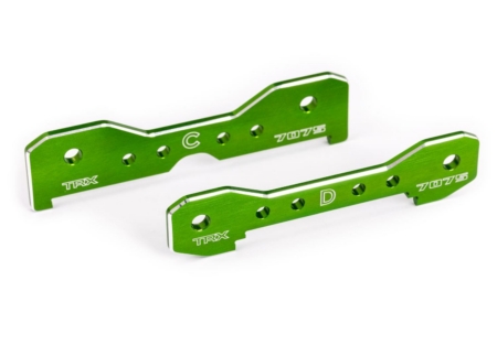 Barras de unión traseras, aluminio 7075-T6 (anodizado verde) (compatible con Sledge)