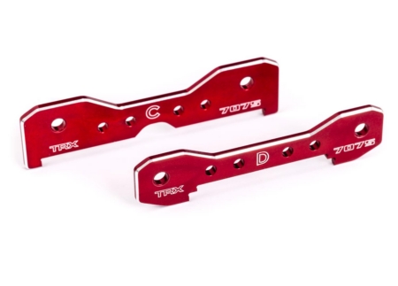 Barras de unión traseras, aluminio 7075-T6 (anodizado rojo) (compatible con Sledge)