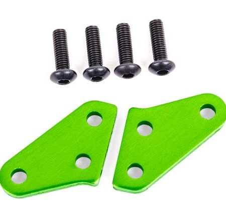 Brazos del bloque de dirección (aluminio, anodizado verde) (2) (se adapta a los bloques de dirección n.° 9537 y 9637)