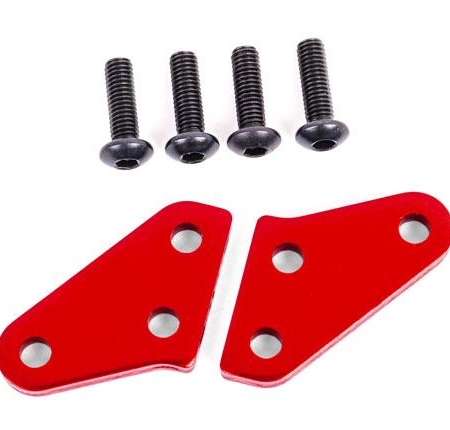 Brazos del bloque de dirección (aluminio, anodizado rojo) (2) (se adapta a los bloques de dirección n.° 9537 y 9637)