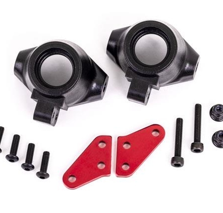 Brazos del bloque de dirección (aluminio, anodizado rojo) (2)/bloques de dirección, izquierdo o derecho