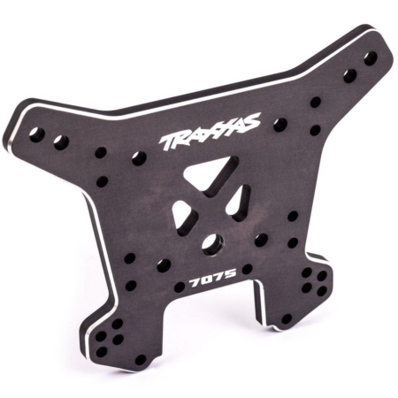 Torre de amortiguación trasera, aluminio 7075-T6 (anodizado titanio oscuro) (compatible con Sledge)