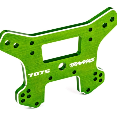 Torre de amortiguación delantera, aluminio 7075-T6 (anodizado verde) (compatible con Sledge)