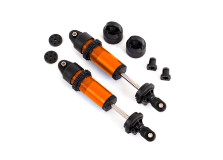 Amortiguadores, GT-Maxx, aluminio (anodizado naranja) (completamente ensamblados sin resortes) (2)