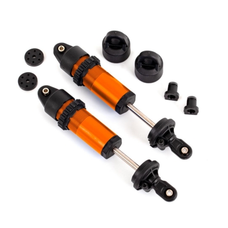 Amortiguadores, GT-Maxx, aluminio (anodizado naranja) (completamente ensamblados sin resortes) (2)