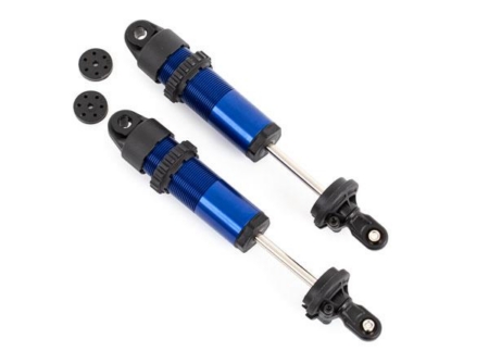 Amortiguadores GT-Maxx largos de aluminio (anodizado azul) (completamente ensamblados sin resortes) (2)