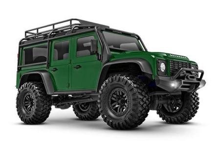 Camión eléctrico Land Rover 4WD Traxxas TRX-4M a escala 1/18 y Trail Crawler con TQ Green