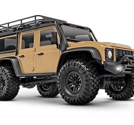 Camión eléctrico Land Rover 4WD Traxxas TRX-4M a escala 1/18 y Trail Crawler con TQ Tan