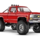 Traxxas TRX-4M High Trail Crawler con carrocería Chevrolet K10 de 1979: camión eléctrico 4x4 rojo a escala 1/18