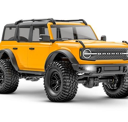 Camión eléctrico Traxxas TRX-4M a escala 1/18 y Trail Crawler Ford Bronco 4WD con TQ naranja