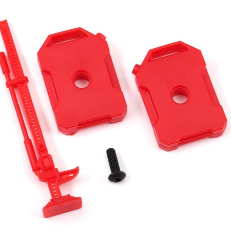 Bidones de combustible (izquierdo y derecho)/gato (rojo) (compatible con carrocería n.° 9712)