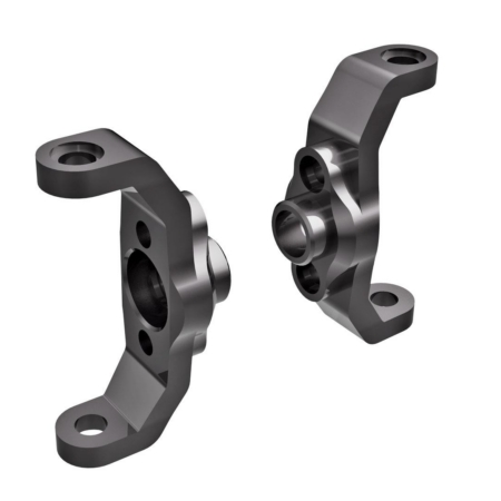 Bloques de ruedas, aluminio 6061-T6 (anodizado titanio oscuro) (izquierdo y derecho)