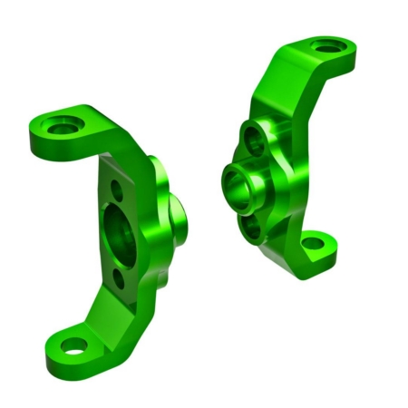 Bloques de ruedas, aluminio 6061-T6 (anodizado verde) (izquierdo y derecho)