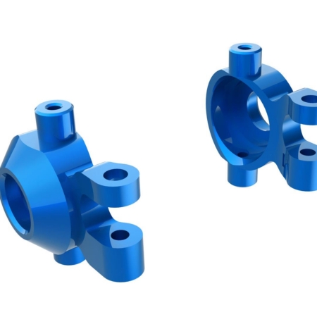 Bloques de dirección, aluminio 6061-T6 (anodizado azul) (izquierdo y derecho)/ 2,5 x 12 mm BCS (con fijador de roscas) (2)/ 2 x 6 mm SS (con fijador de roscas) (4)