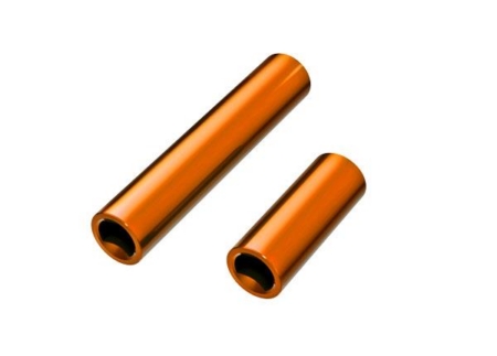Ejes de transmisión, centrales, hembra, aluminio 6061-T6 (anodizado naranja) (delantero y trasero) (para usar con ejes de transmisión centrales de metal n.° 9751A o 9751X)