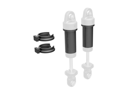 Cuerpo, amortiguador GTM, aluminio 6061-T6 (anodizado titanio oscuro) (incluye espaciadores de precarga de resorte) (2)