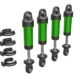 Amortiguadores, GTM, aluminio 6061-T6 (anodizado verde) (completamente ensamblados sin resortes) (4)