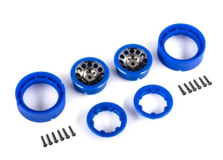 Ruedas, 1.0, Method Race Wheels 105 Beadlock (cromo negro satinado con beadlock azul) (2)