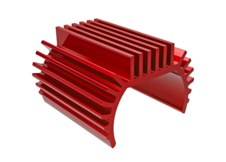 Disipador de calor, motor Titan 87T (aluminio 6061-T6, anodizado rojo)
