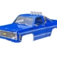 Carrocería, camioneta Chevrolet K10 (1979), completa, azul (incluye parrilla, espejos laterales, manijas de las puertas, barra antivuelco, limpiaparabrisas y montaje sin clip) (requiere parachoques delantero y trasero n.° 9835)