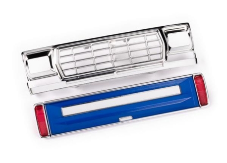 Parrilla delantera/panel del portón trasero (azul)/lentes LED (traseras, izquierda y derecha) (se adapta a la carrocería n.° 9812)