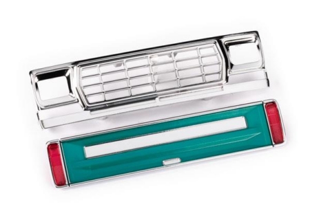Parrilla delantera/panel del portón trasero (verde)/lentes LED (traseras, izquierda y derecha) (se adapta a la carrocería n.° 9812)