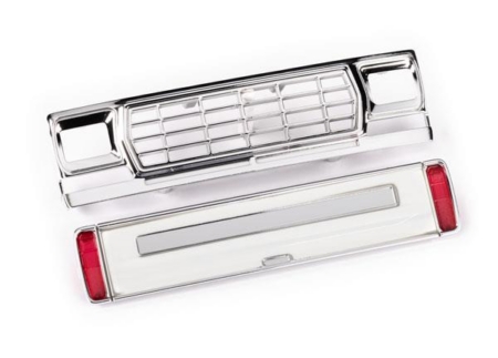 Parrilla delantera/panel del portón trasero (blanco)/lentes LED (traseras, izquierda y derecha) (se adapta a la carrocería n.° 9812)