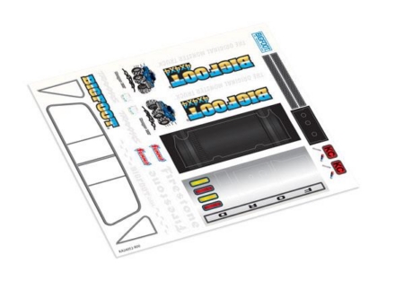 Hoja de calcas, escala 1/18 TRX-4MT Bigfoot No. 1