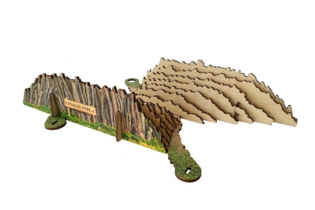 ToysWD Crawler Park: Obstáculo de doble cara para circuitos de Crawler Park RC a escala 1/18 y 1/24