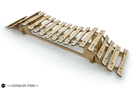 ToysWD Crawler Park: Puente Tibetano, parque de obstáculos RC, escala 1/18 y 1/24