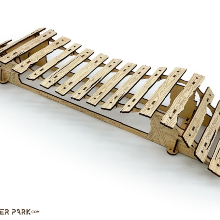 ToysWD Crawler Park: Puente Tibetano, parque de obstáculos RC, escala 1/18 y 1/24