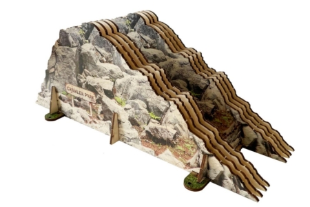 ToysWD Crawler Park: Obstáculo cuesta arriba para circuito de Crawler Park RC a escala 1/18 y 1/24